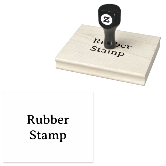 Create Your Own Simple Custom 4" x 5" Rubber Stämpel (Stämplad)