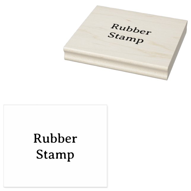 Create Your Own Simple Custom 4" x 5" Rubber Stämpel (Stämplad)