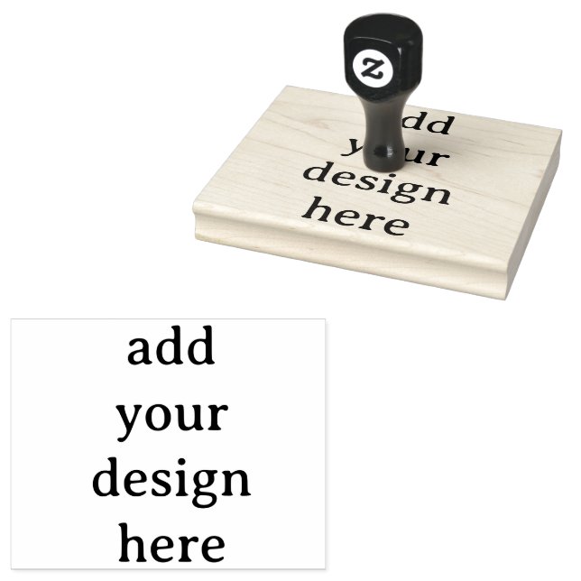 Create Your Own Simple Custom 4" x 5" Rubber Stämpel (Stämplad)