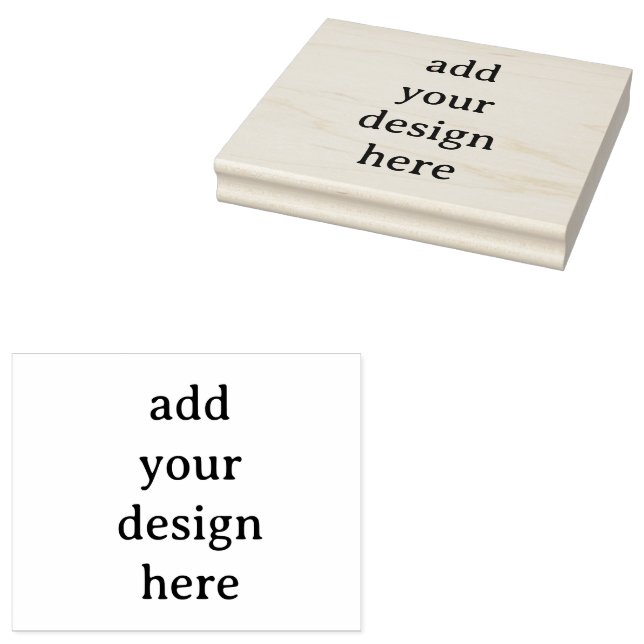 Create Your Own Simple Custom 4" x 5" Rubber Stämpel (Stämplad)