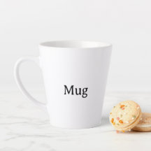 Create Your Own Simple Custom Small Latte Mug 