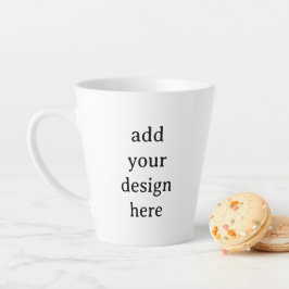 Create Your Own Simple Custom Small Latte Mug 
