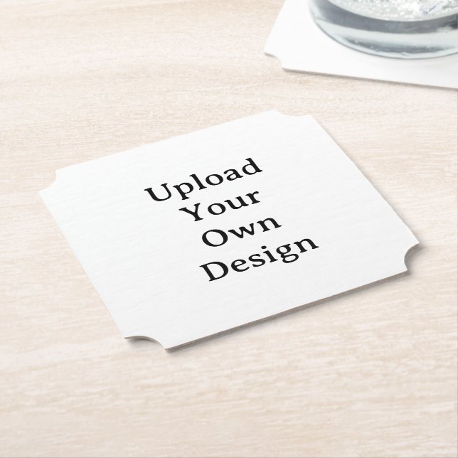 Create Your Own Simple Custom Ticket Underlägg Papper (Vinklad)