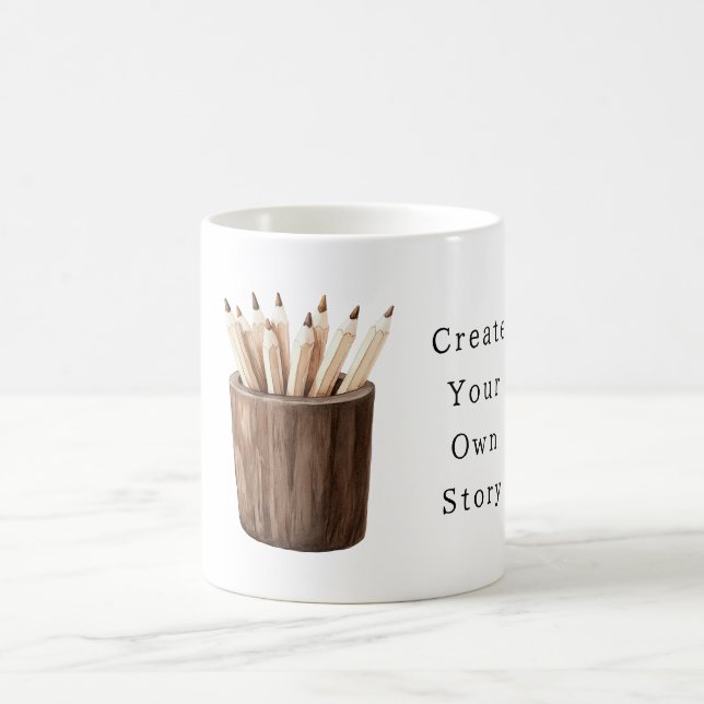 Create Your Own Story Pencils Kaffemugg (Center)