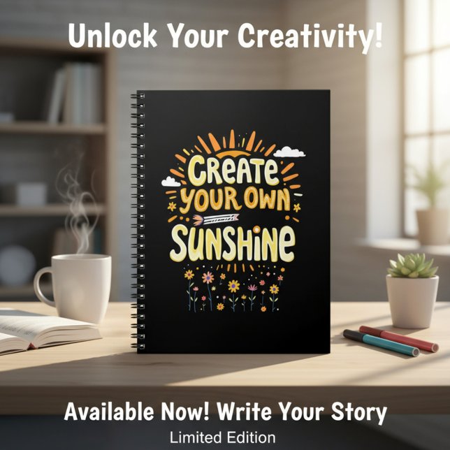 Create Your Own Sunshine Anteckningsbok (Skapare uppladdad)
