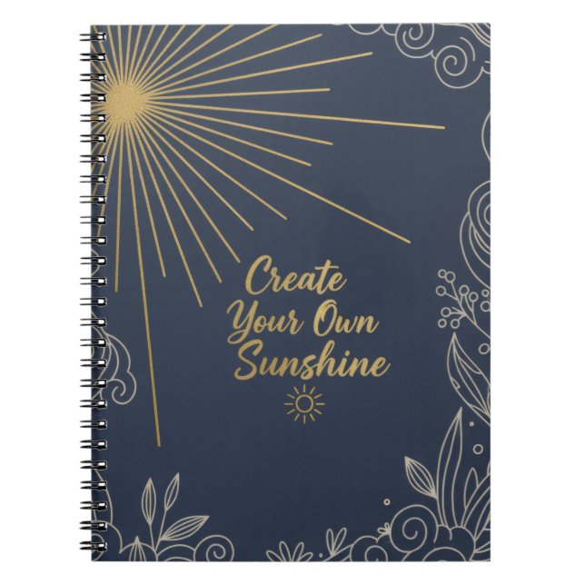 Create Your Own Sunshine Journal Anteckningsbok (Framsidan)