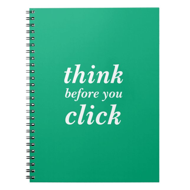 Create Your Own | think before you click | Anteckningsbok (Framsidan)