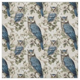 Create Your Own Vintage Blue Owls Tyg