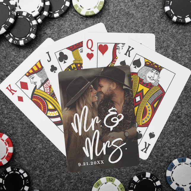 Create Your Own Wedding Photo Casinokort (Create Your Own Wedding Photo Poker Cards )