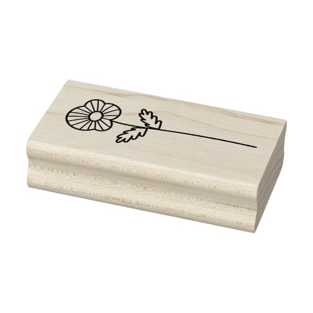 Create Your Own Whimsical Field Flower Blossom Stämpel (Stämpel)