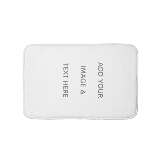 Create Your Own white  Badrumsmatta (Framsidan)