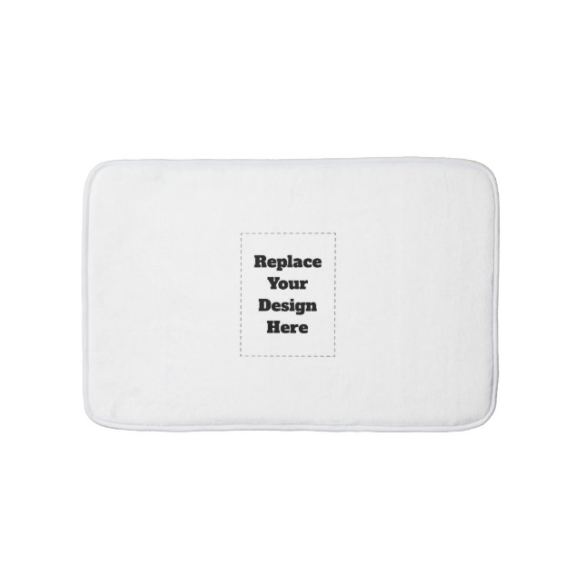 Create Your Own white  Badrumsmatta (Framsidan)