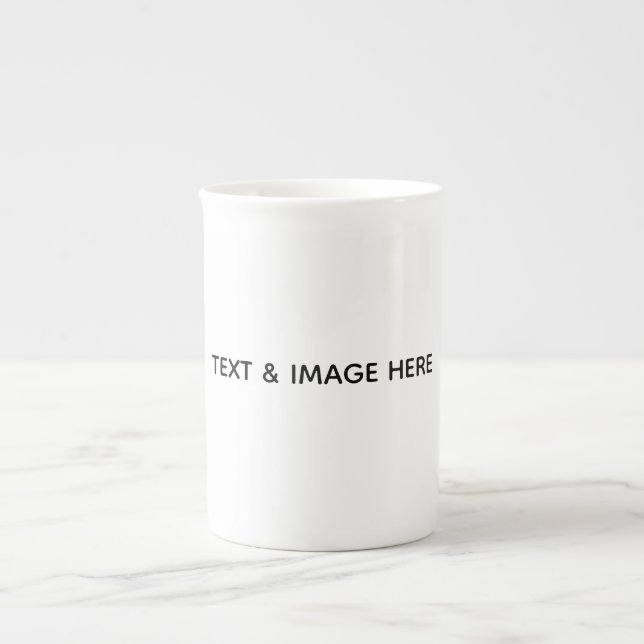 Create Your Own white Benporslin Mugg (Framsidan)
