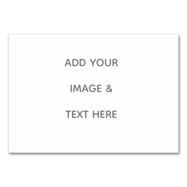 Create Your Own white  Bordsnummer (Framsidan)