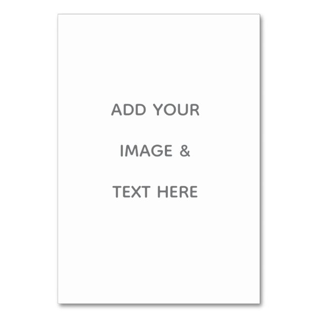 Create Your Own white  Bordsnummer (Framsidan)