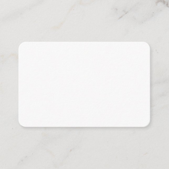 Create Your Own White Custom personalized Visitkort (Framsida)