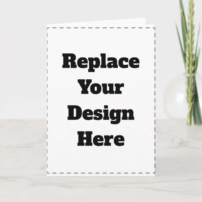 Create Your Own white  Helgkort (Framsida)