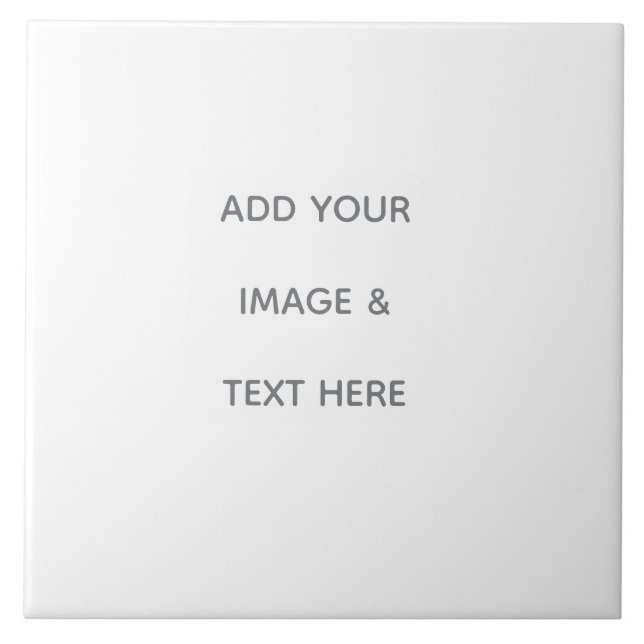 Create Your Own white  Kakelplatta (Framsidan)