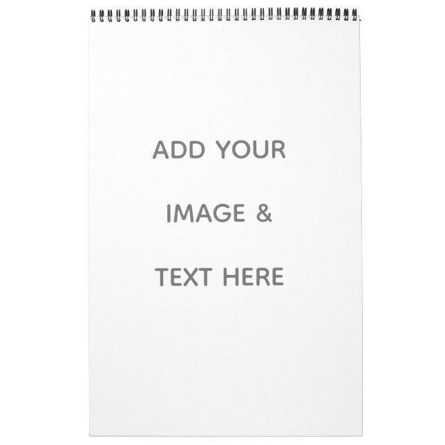 Create Your Own white  Kalender (Omslag)