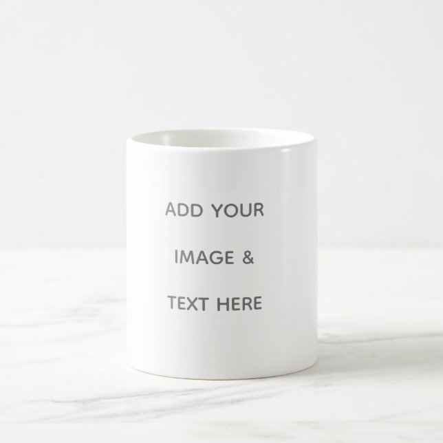Create Your Own white  Magisk Mugg (Center)