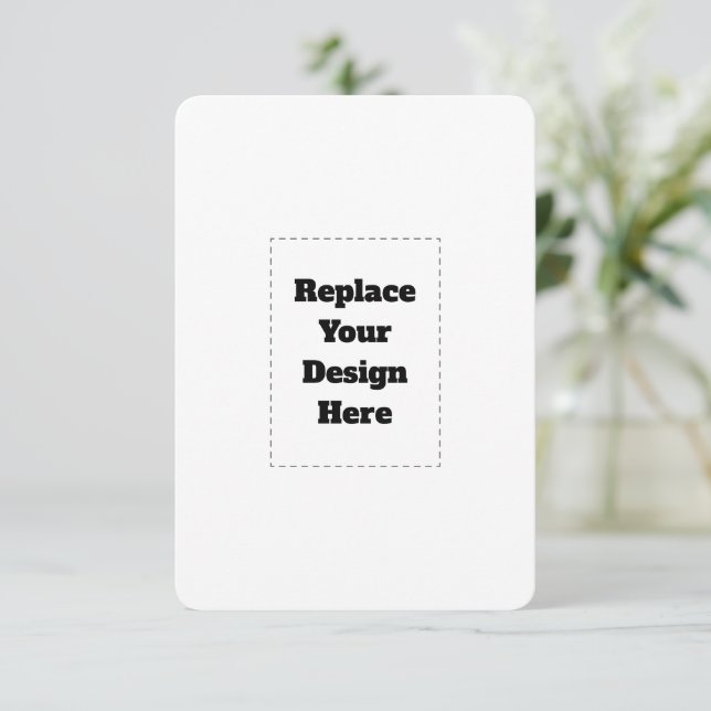 Create Your Own white  Meddelande (Stående Fram)