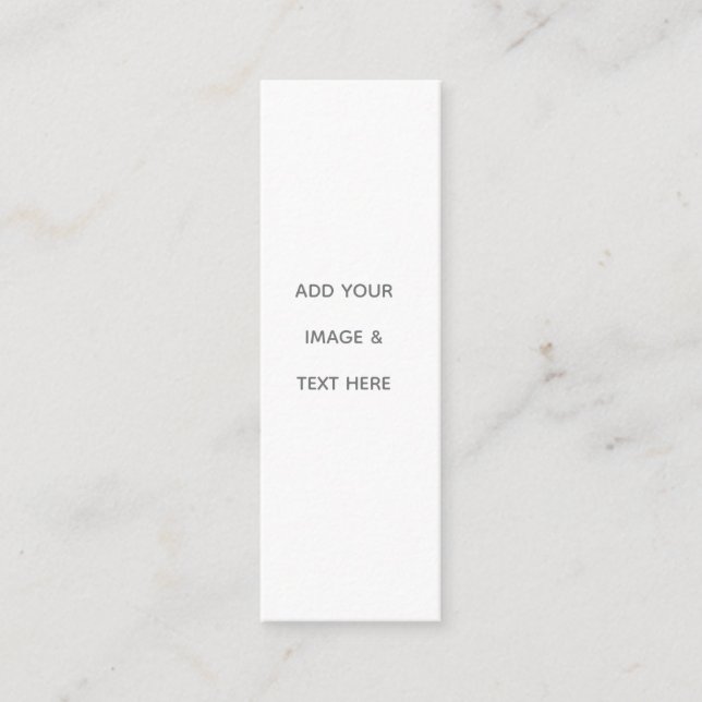Create Your Own white  Mini Visitkort (Framsida)