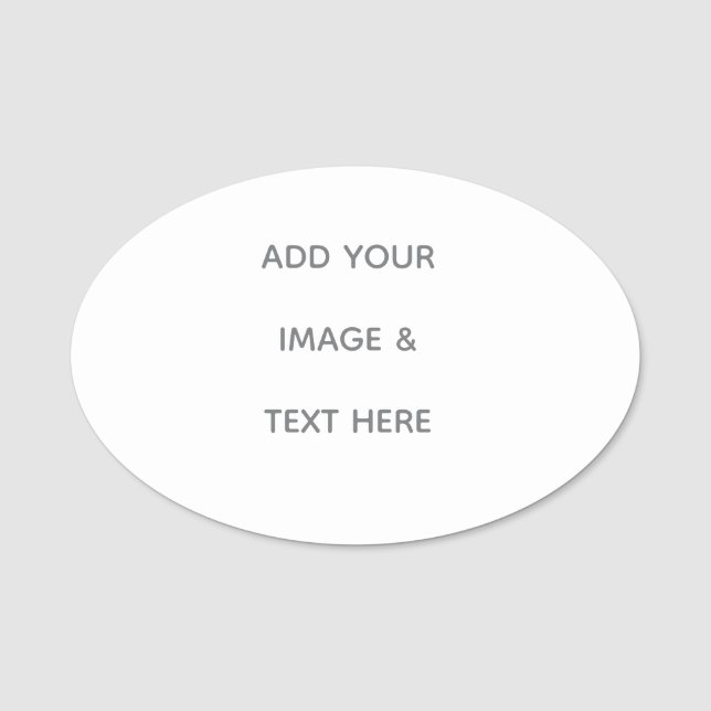 Create Your Own white  Namnbricka (Framsida)