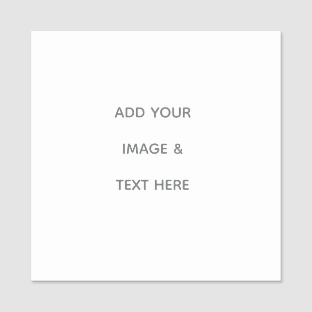 Create Your Own white  Namnbricka (Framsida)