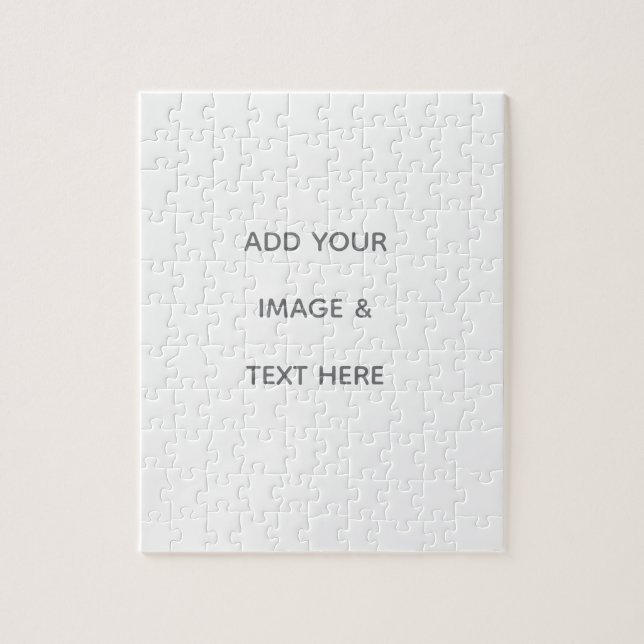 Create Your Own white  Pussel (Vertikal)
