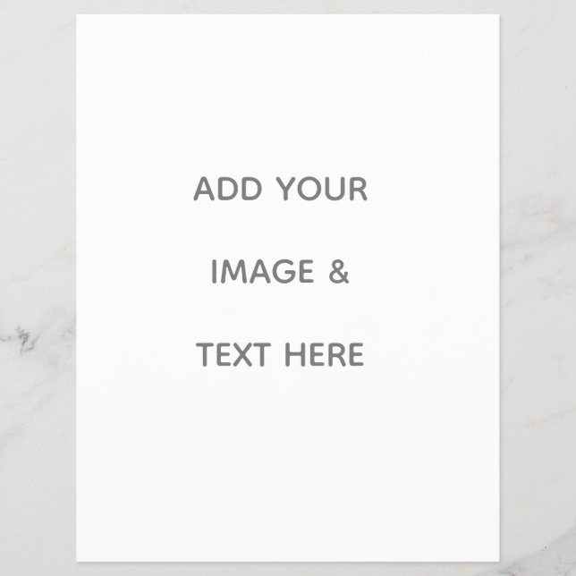 Create Your Own white  Reklamblad (Framsidan)