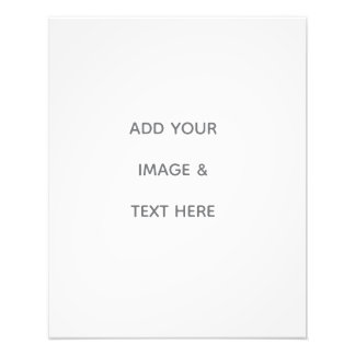 Create Your Own white Save The Date Fototryck
