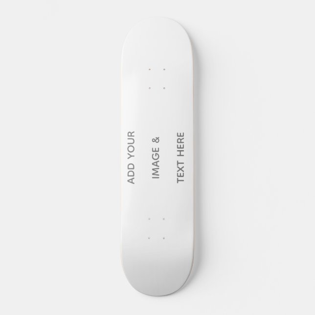 Create Your Own white  Save The Date Mini Skateboard Bräda 18,5 Cm (Framsida)