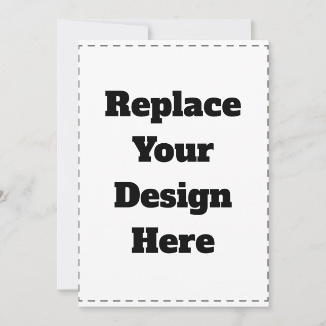 Create Your Own white  Tack Kort (Framsida)