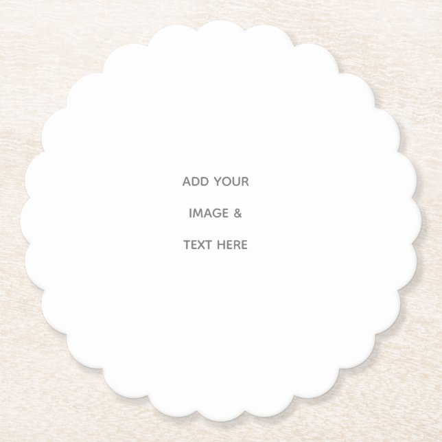 Create Your Own white  Underlägg Papper (Framsida)