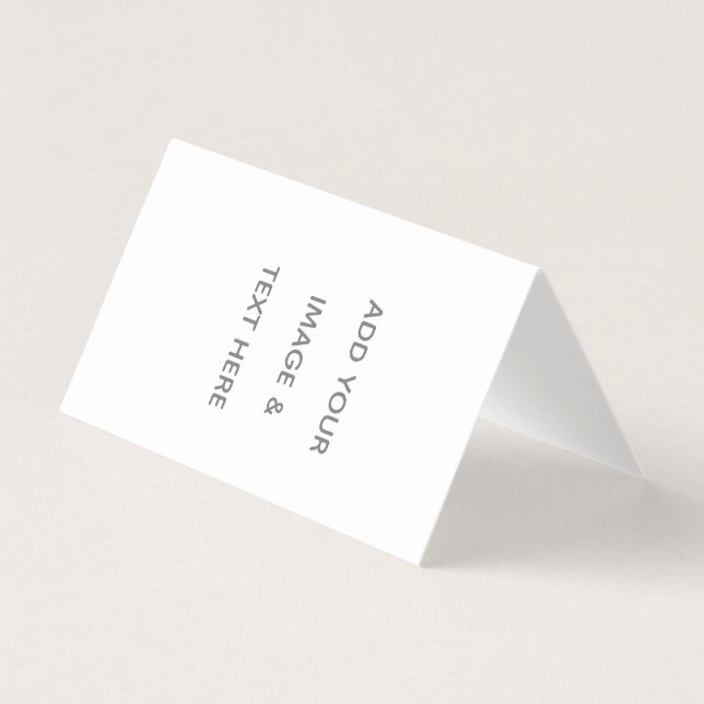 Create Your Own white  Visitkort (Framsida)