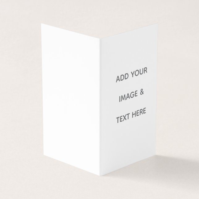 Create Your Own white  Visitkort (Utsida)