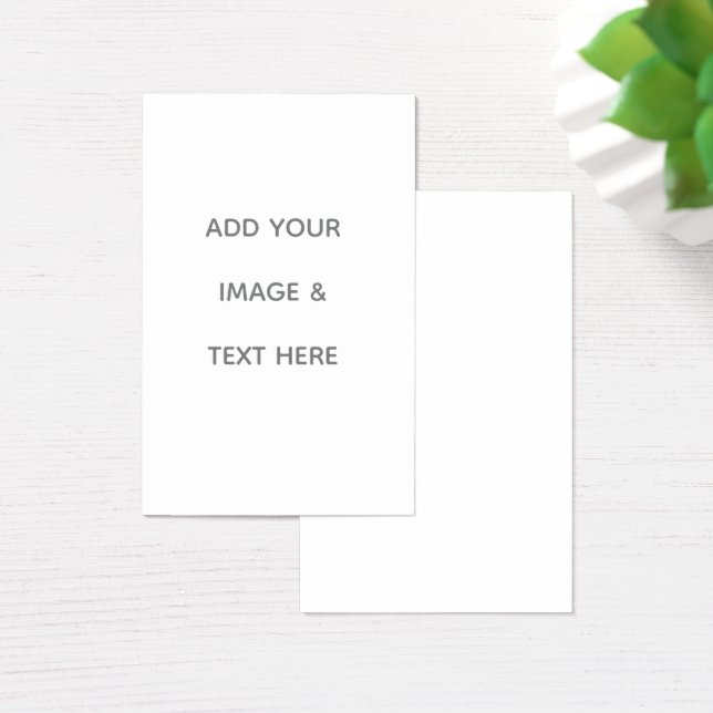 Create Your Own white  Visitkort (Skivbord)