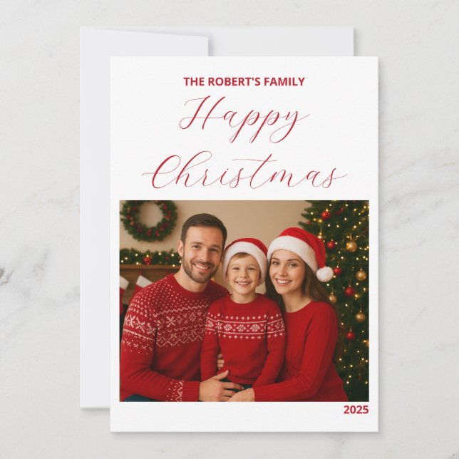 create your ownChristmas Family Card (Framsida)