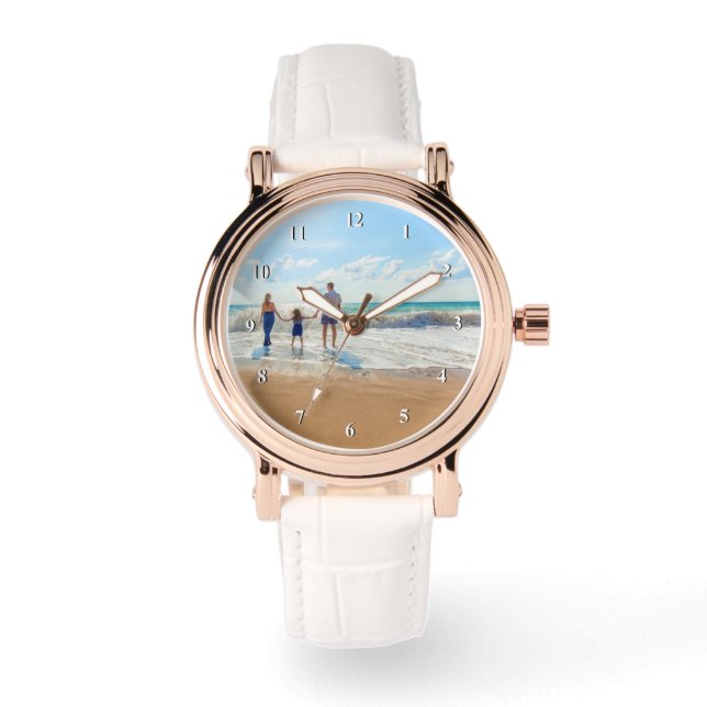 Create Your Photo Own Watch Gift Armbandsur (Framsida)