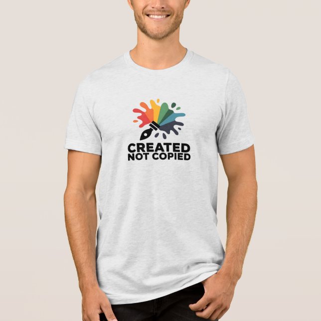 Created Not Copied Artist Shirt T (Framsida)