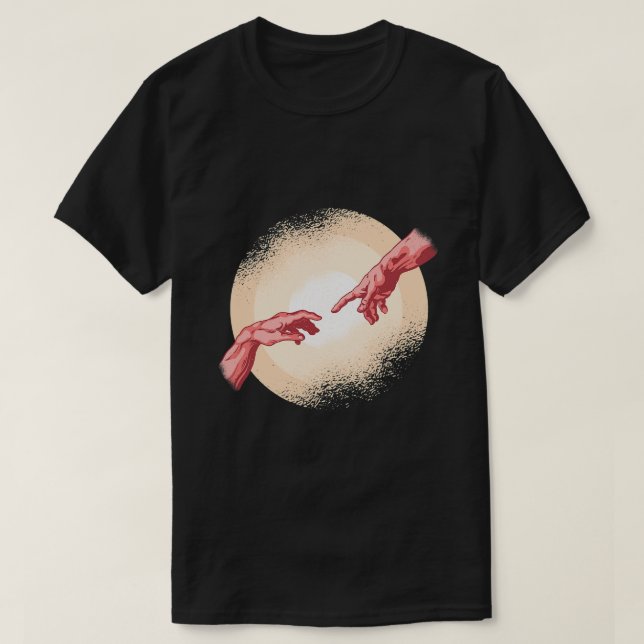 Creation Adam Art Michelangelo Kreativ Painter Gi T Shirt (Design framsida)