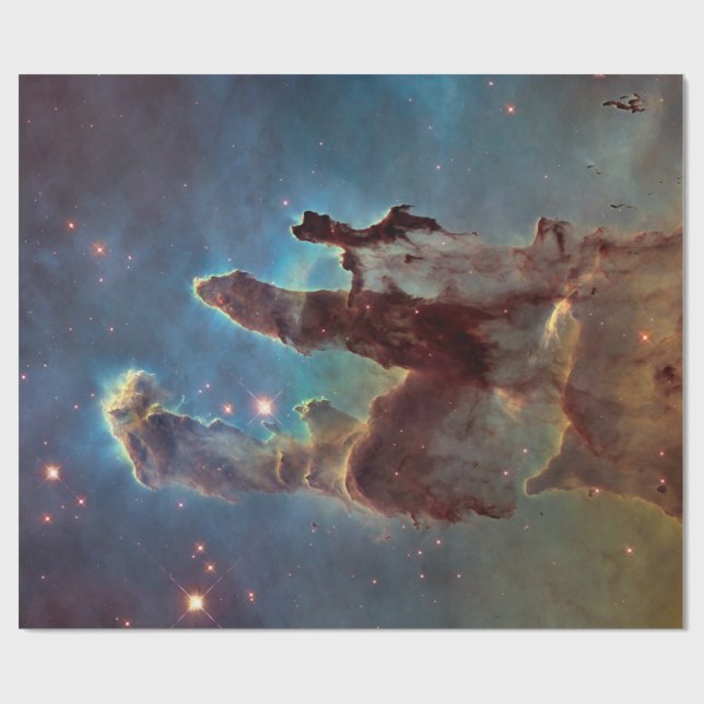 Creation-pelare, Eagle Nebula Hubble Space Presentpapper (Platt)