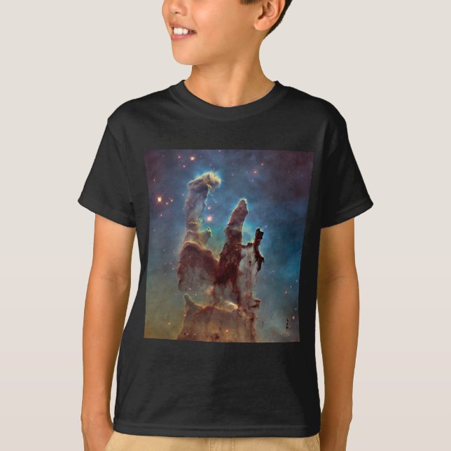 Creation-pelare, Eagle Nebula Hubble Space T Shirt (Framsida)