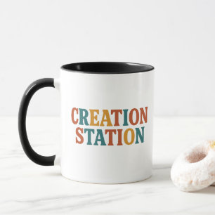 Creation Station Typography Coffee Mugg