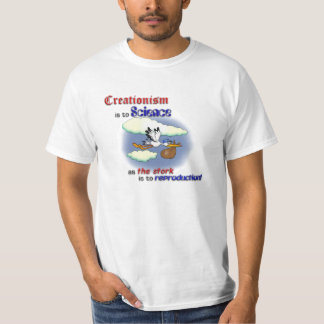 Creationism vs vetenskap t-shirt