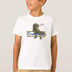 Creationist T-Rex Dinosaur-anpassadets kommentar T Shirt