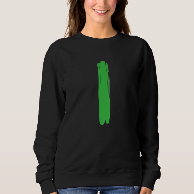 Creative Bold Green Letter I - Design Alphabet - M T Shirt (Framsida)