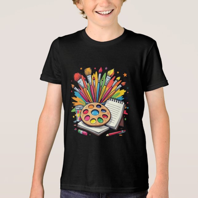 Creative crew art class t shirt (Framsida)