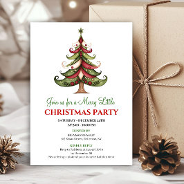 Creative designer Christmas tree Christmas invite Inbjudningar