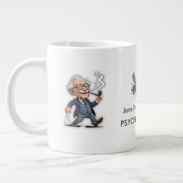 Creative Freud Caricature Rorschach Theme Quote fo Jumbo Mugg